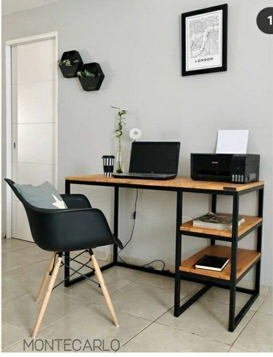 08-1.jpg Stylish Modern MS Frame Computer Desk-07 - Image 1