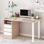 Stylish Office Table C-163 | Melamine + MS Office Desk in Bangladesh