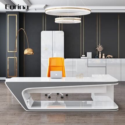 Stylish Office Table C-133 | MDF Desk | High-Quality Office Furniture | Tradco