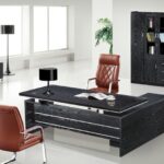 Stylish Office Table A-06 | Melamine Laminated Board Office Desk