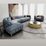 Stylish Sofa C-161 | Premium Mehegoni Wood Sofa by Tradco Furniture